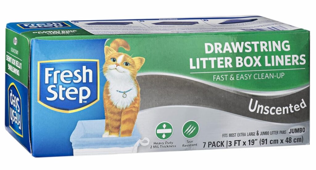 Fresh Step drawstring litter box liners